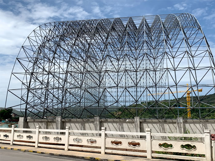 淮北山寨矿储煤棚网架